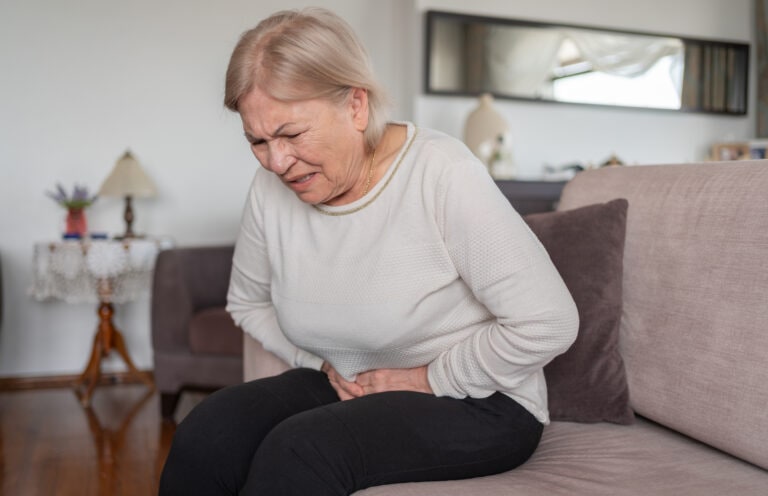 Senior Woman With UTI pain