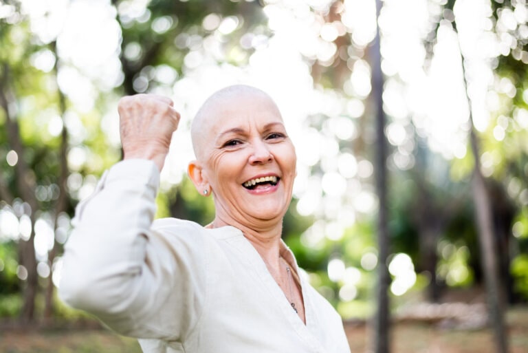 Portrait of a woman with cancer oncology patient