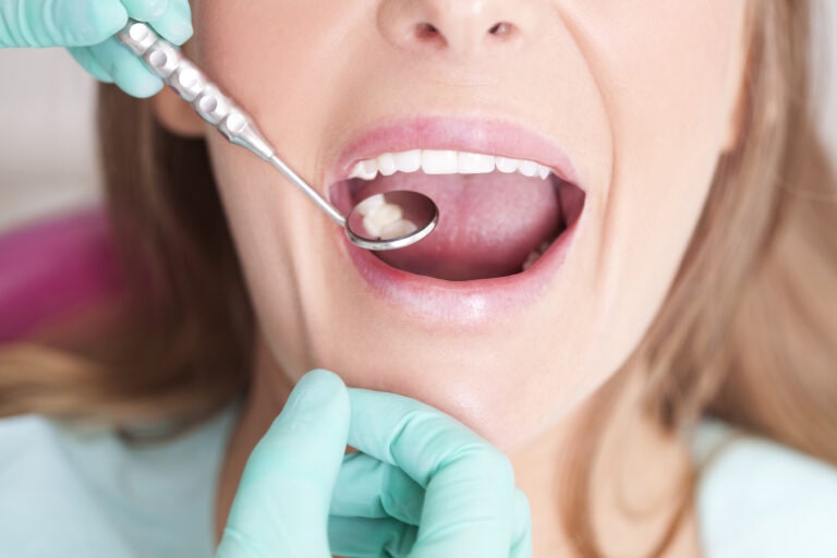 Patient visiting dentist