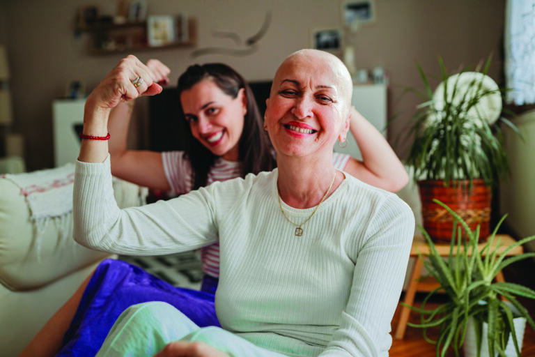 Mother and daughter are fighting cancer