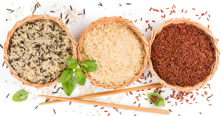 three kinds of rice