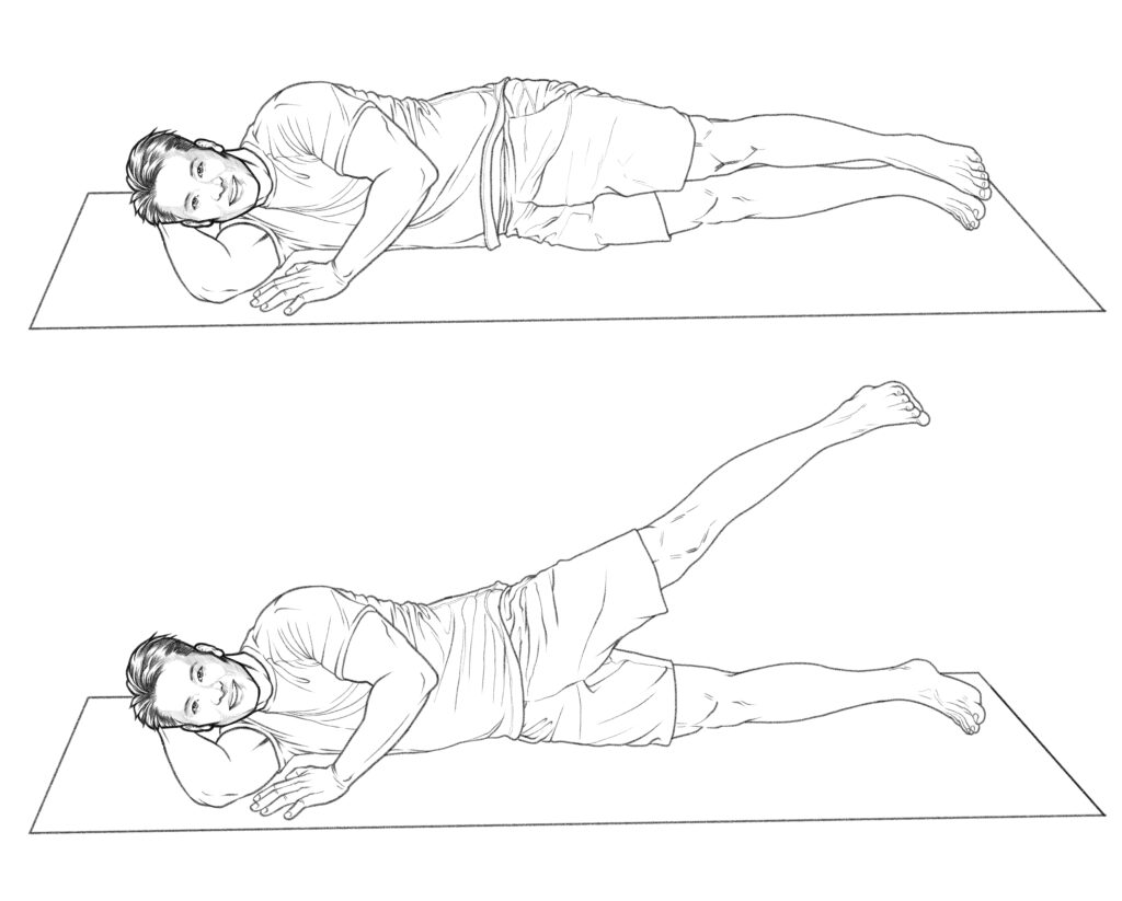 Side-lying Straight leg lifts